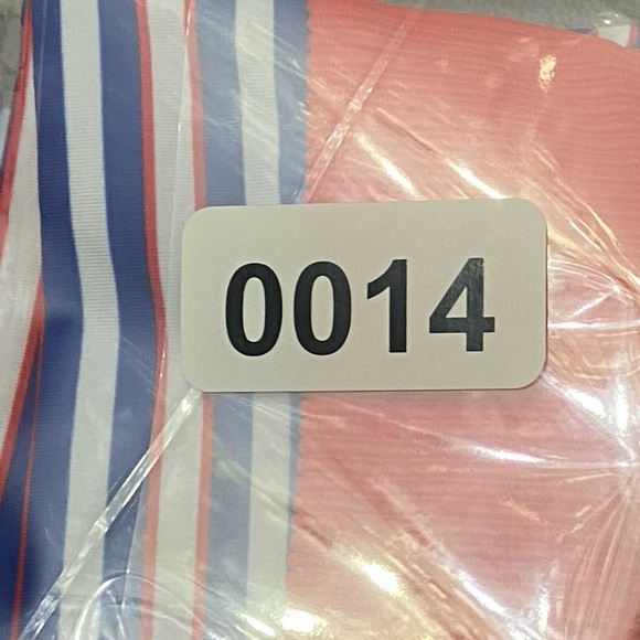 New! beach riot striped bikini top red white blue 10014 - Picture 7 of 7